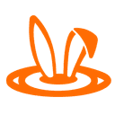 bottomless rabbit hole logo orange